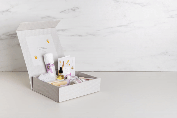 Birthday Gift Basket, Lavender Natural Bath & Body