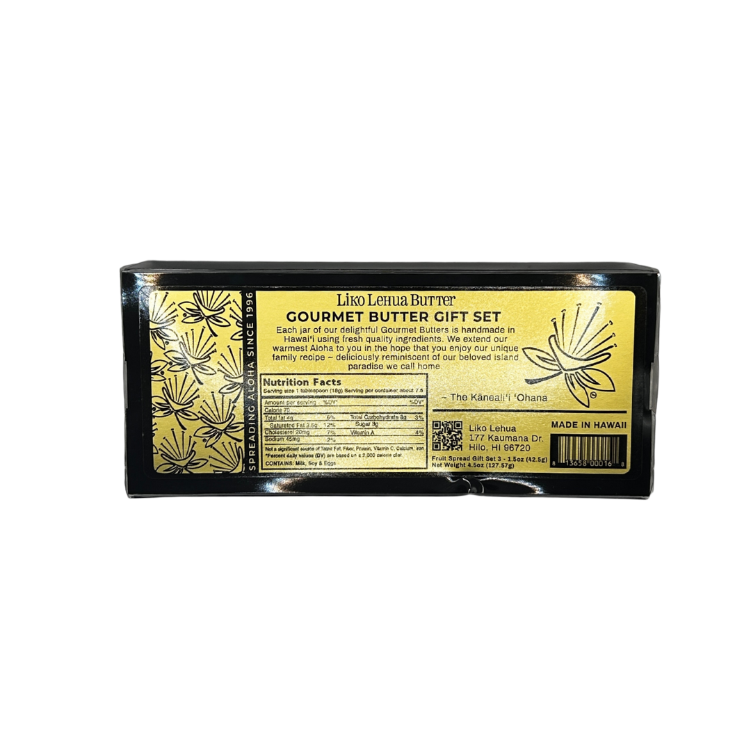 Liko Lehua Gourmet Butter Gift Set of 3