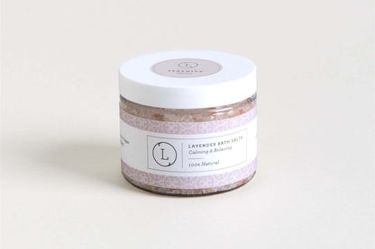 CBD Lavender Natural Bath Salt Soak with CBD. Made with Dead sea, Epsom and Himalayan salts