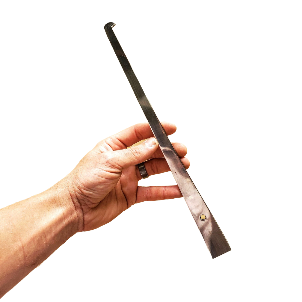 Long Silver Hive Tool with Mini Hook