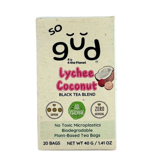 Lychee Coconut Black Tea | Plant-based Tea Bags, image 3 of 3