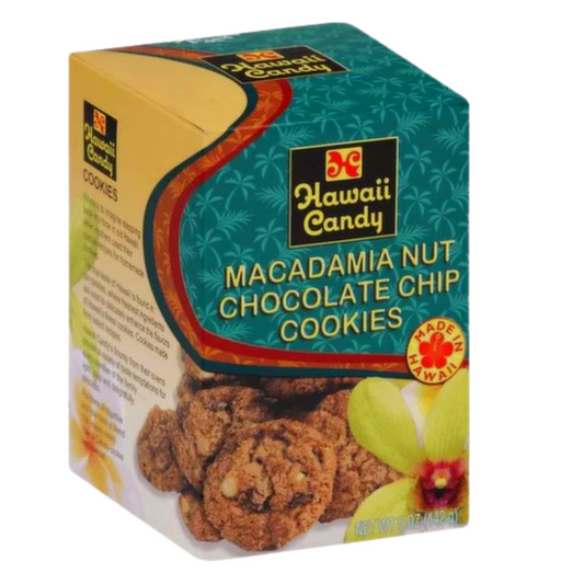 Hawaii Candy Macadamia Nut Chocolate Chip Cookies
