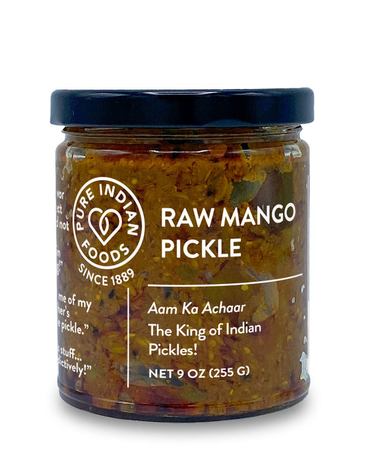 Indian Raw Mango Pickle - Limited Edition Seasonal Item - 9 oz