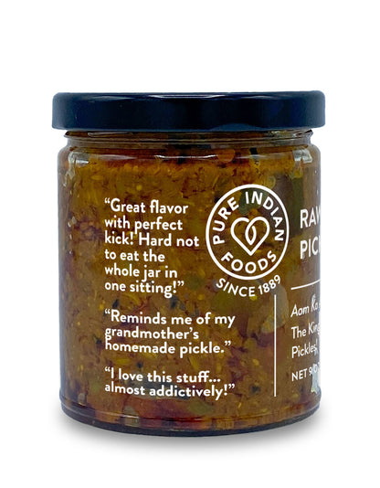 Indian Raw Mango Pickle - Limited Edition Seasonal Item - 9 oz