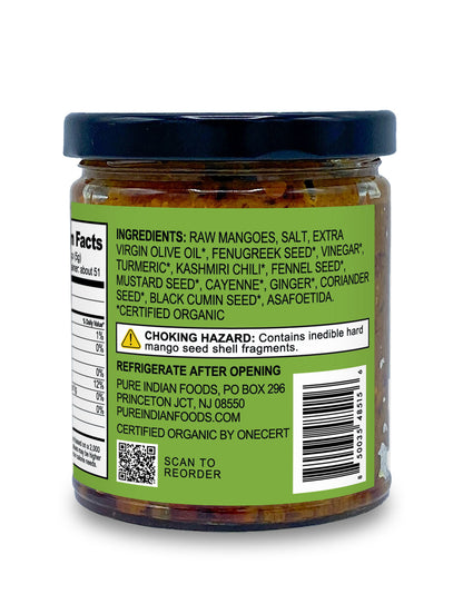 Indian Raw Mango Pickle - Limited Edition Seasonal Item - 9 oz