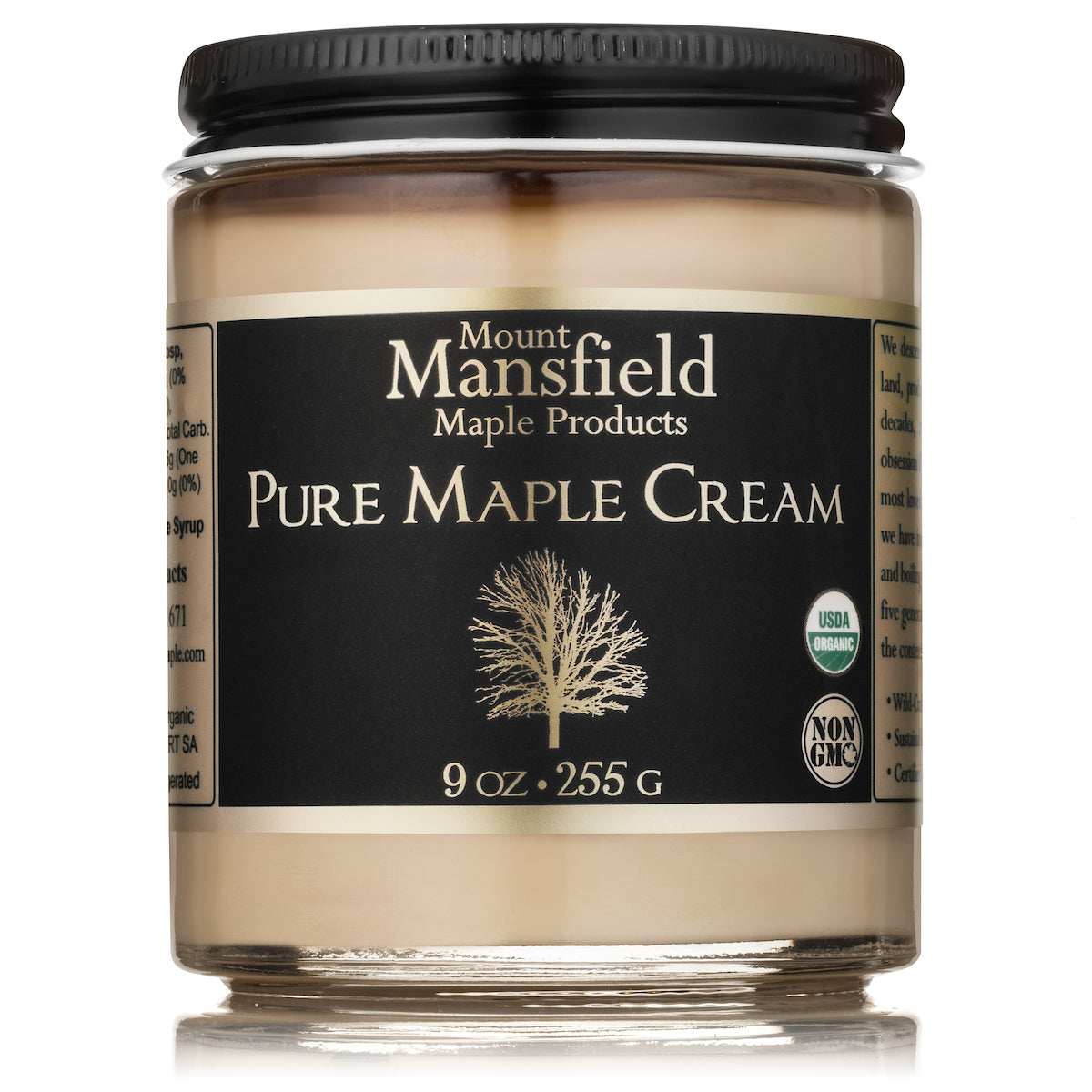 Organic Pure Vermont Maple Cream by Mount Mansfield Maple Products