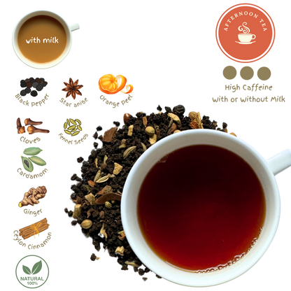 Masala Assam Black Tiger Chai Loose Leaf Tea