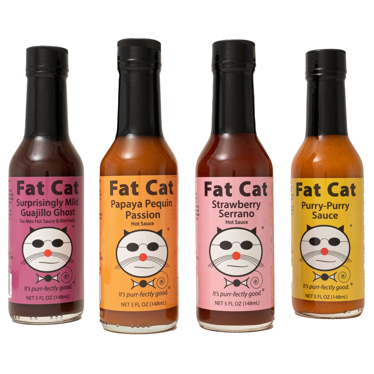 Mild Heat 4 Bottle Hot Sauce Bundle