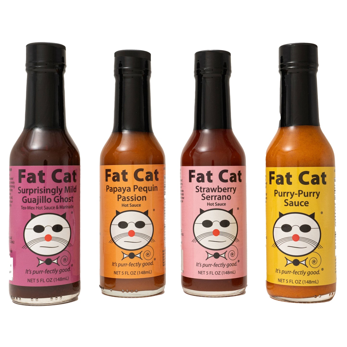 Mild Heat 4 Bottle Hot Sauce Bundle