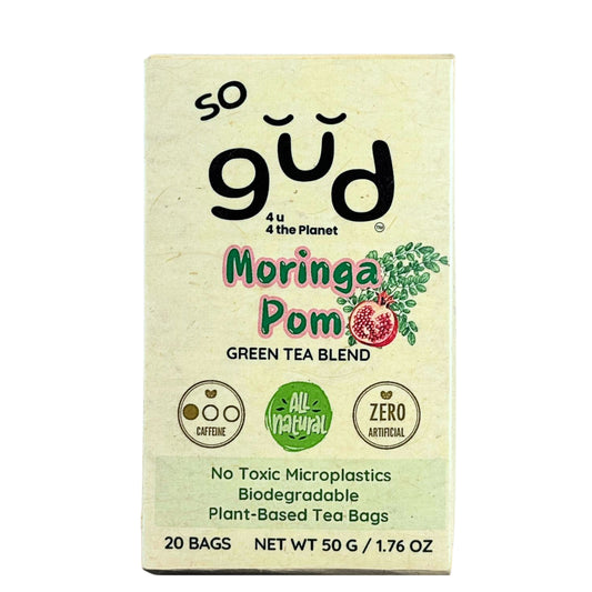 Moringa Pom Tea Green Tea Blend | Plant-based Tea Bags, image 5 of 6