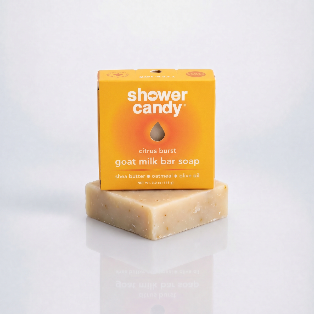 Citrus Burst Goat Milk Soap Bar, image 2 of 10