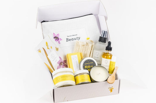 Citrus Care Package, Handmade Natural Bath and Body Gift Box