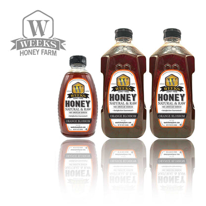Pure Raw American Orange Blossom Honey - Unfiltered, All-Natural Citrus Sweetness