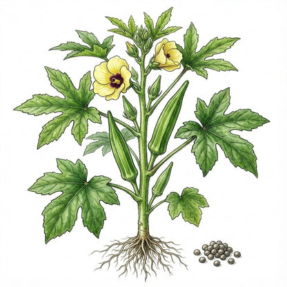 OKRA Seeds, Clemson Spineless