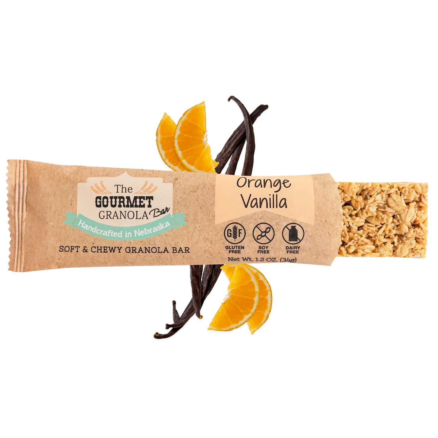 Orange Vanilla Granola Bars