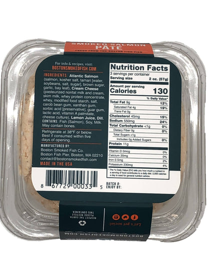 Smoked Salmon Pâté Food Service Pack - 4 x 1.5 LB by Boston Smoked Fish