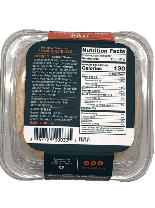 Smoked Salmon Pâté Food Service Pack - 4 x 1.5 LB by Boston Smoked Fish
