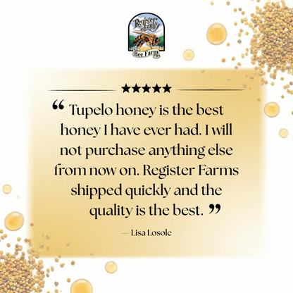 Raw Tupelo Honey — 12.5 oz | Certified Glyphosate Residue Free