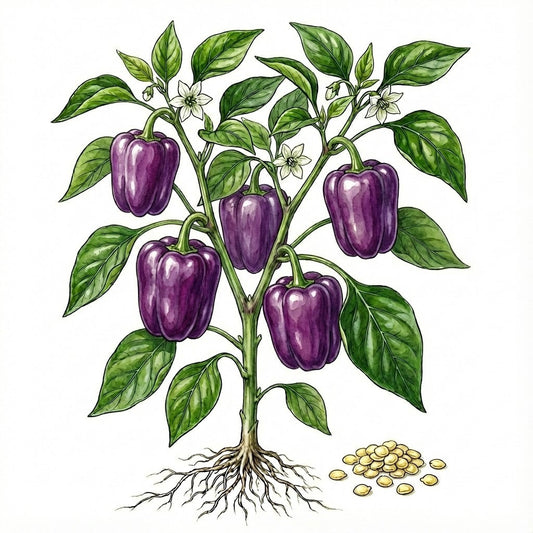 PEPPER Seeds, Purple Beauty