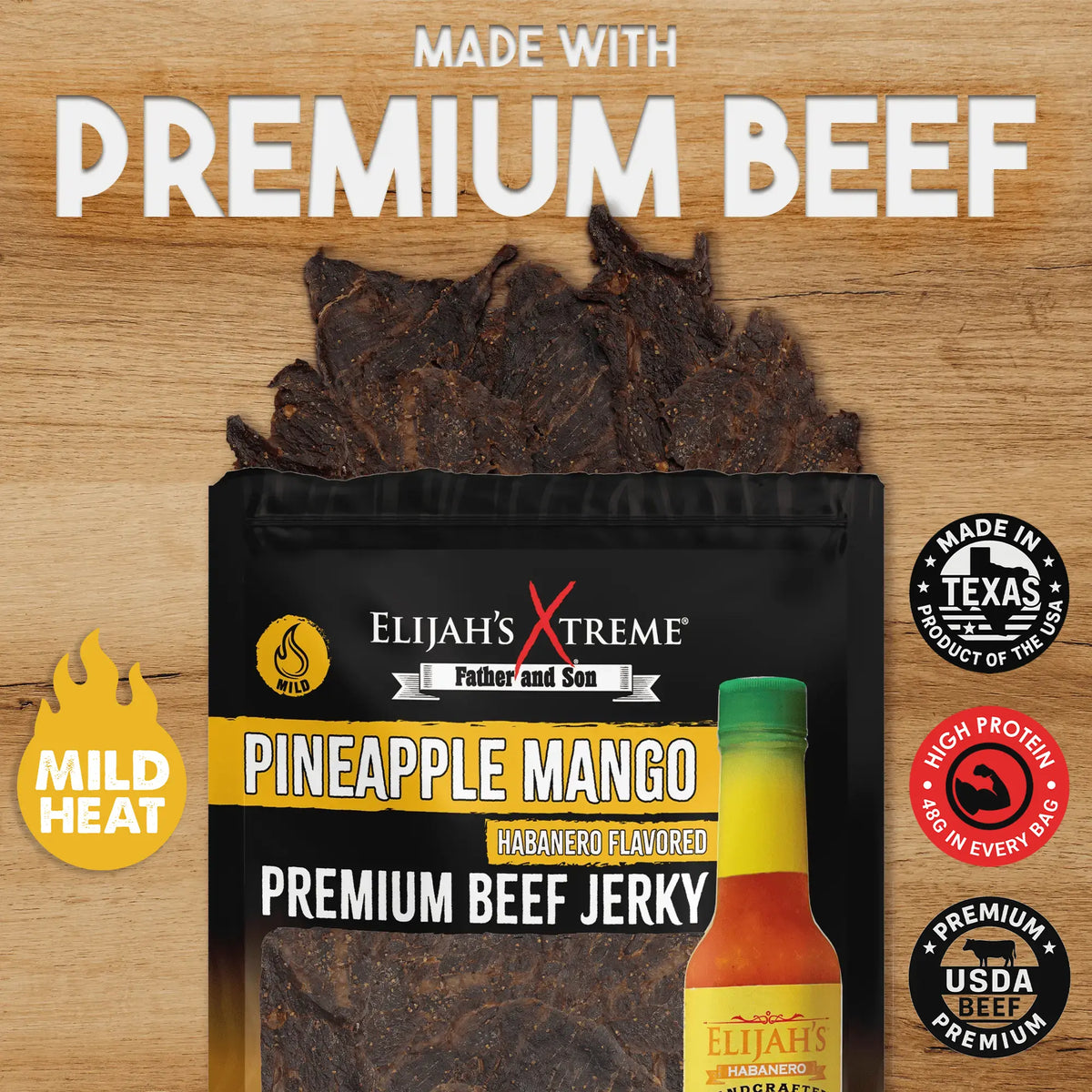Pineapple-Mango Habanero Beef Jerky, image 2 of 6