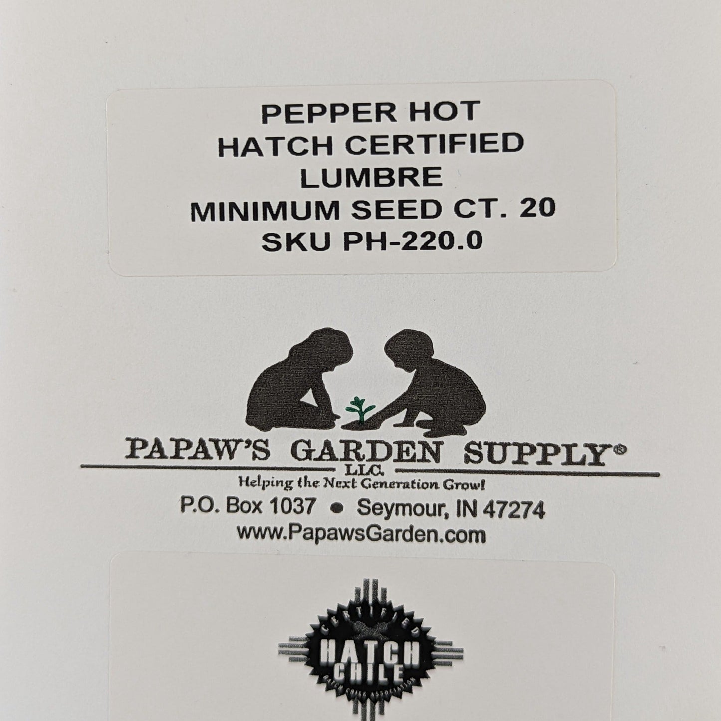 Hatch Cert. Lumbre Chile Hot Pepper Seeds