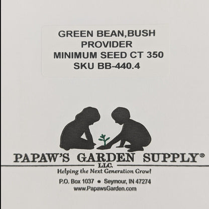 Provider Bush Green Bean Seeds