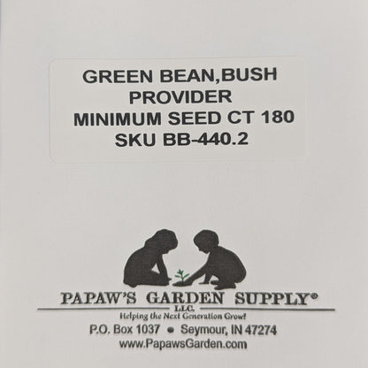 Provider Bush Green Bean Seeds