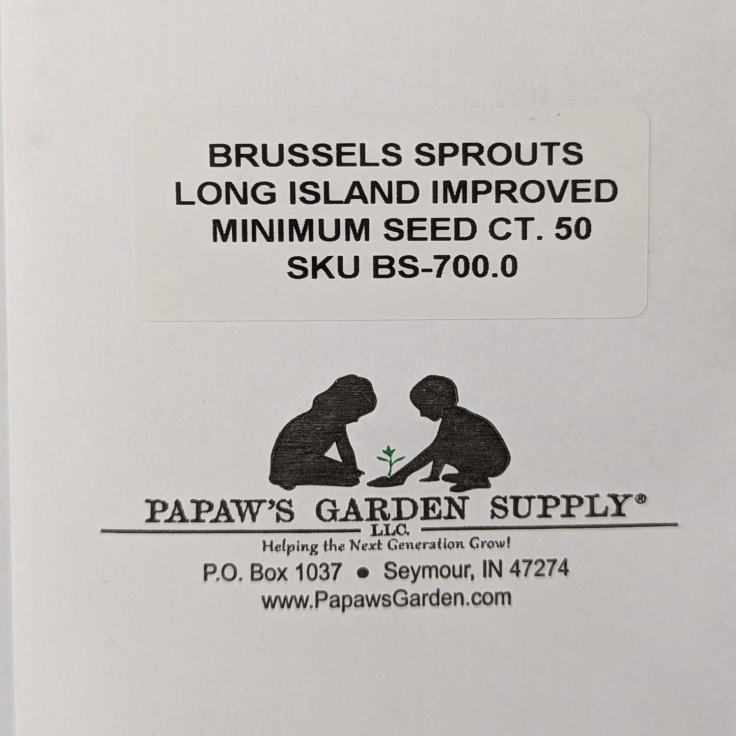 Long Island Improved Heirloom Brussels Sprouts Seeds