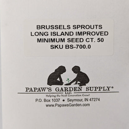 Long Island Improved Heirloom Brussels Sprouts Seeds