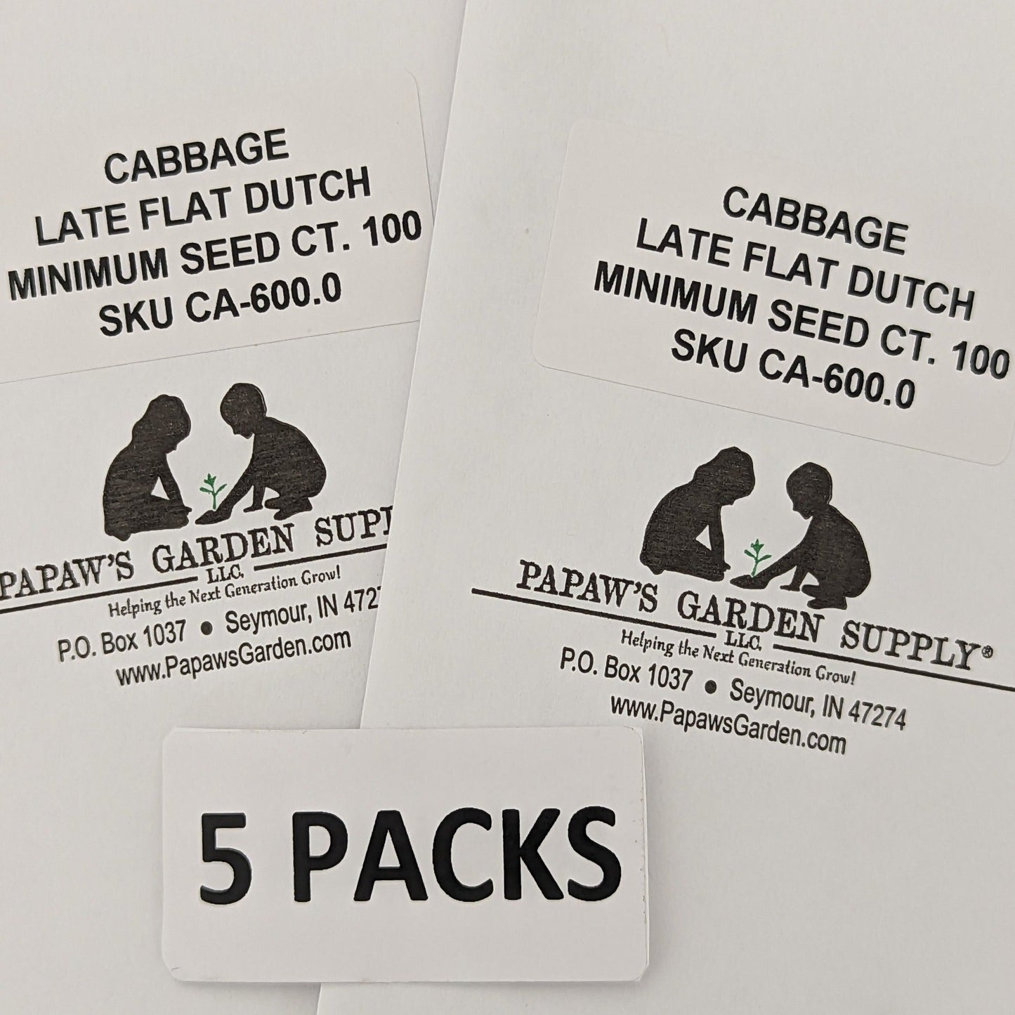 Late Flat Dutch Premium Heirloom Cabbage Seeds