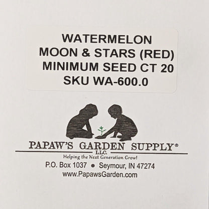 Moon & Stars Red Heirloom Watermelon Seeds