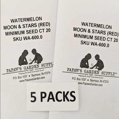 Moon & Stars Red Heirloom Watermelon Seeds