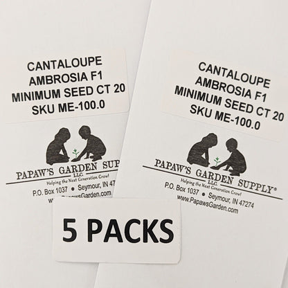 Ambrosia Hybrid Cantaloupe Seeds