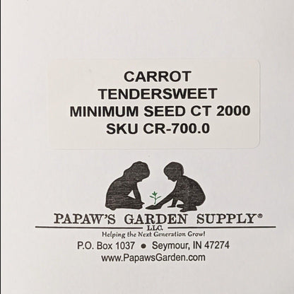 Tendersweet Carrot Seeds