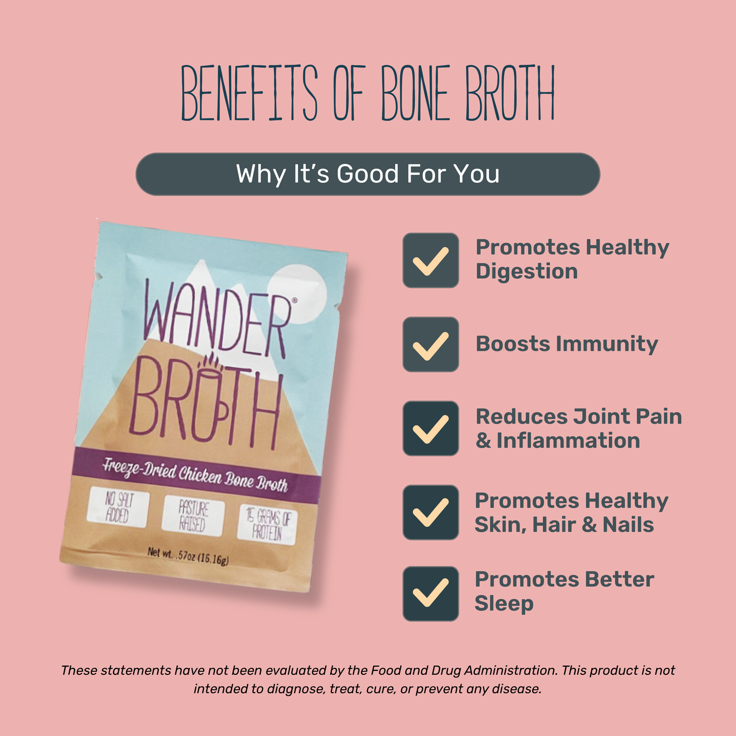 No Salt Added Organic Pasture-Raised Chicken Bone Broth