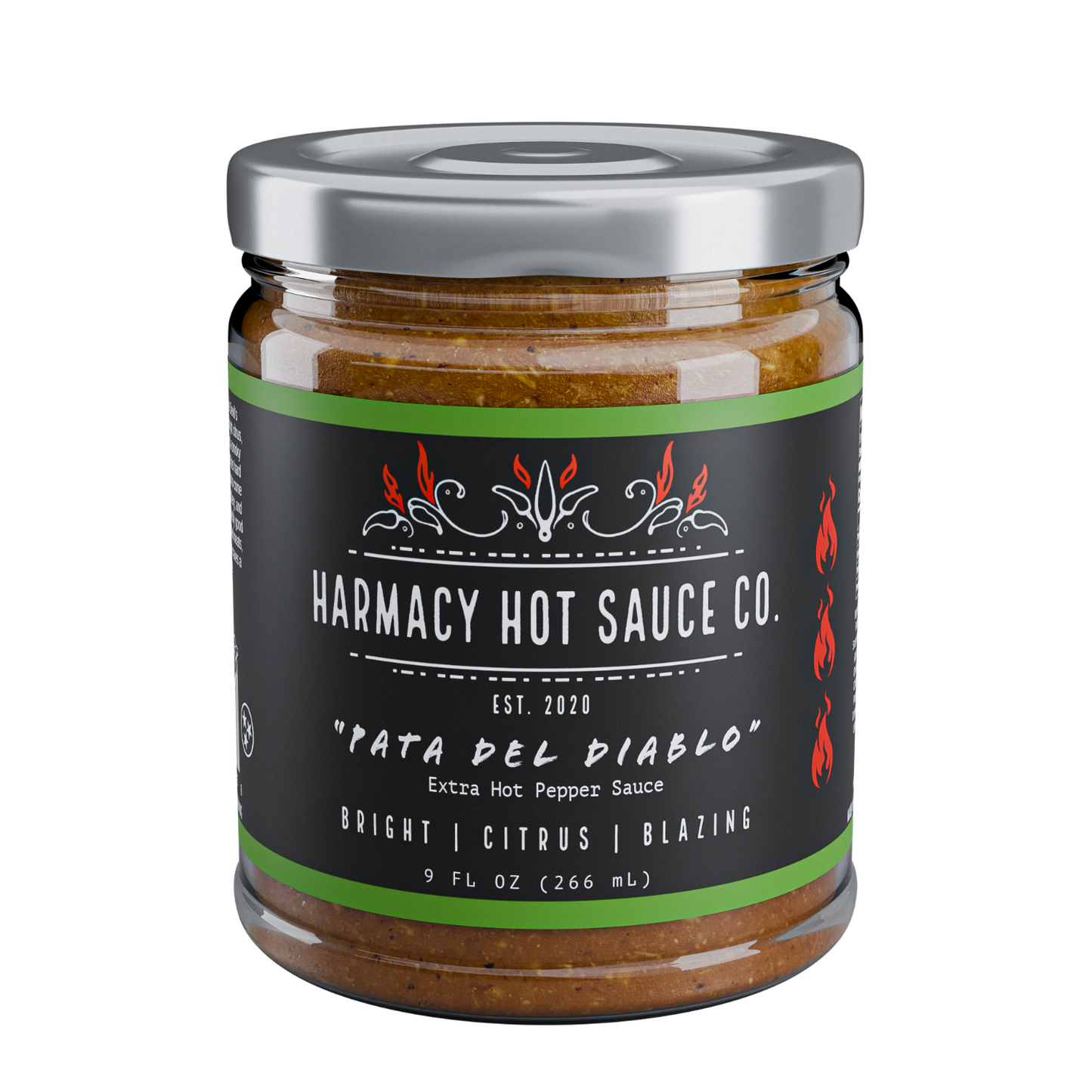 Pata del Diablo - Extra Hot Tomatillo & Clementine Pepper Sauce (9oz)