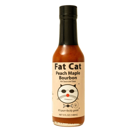 Peach Maple Bourbon Hot Sauce and Glaze