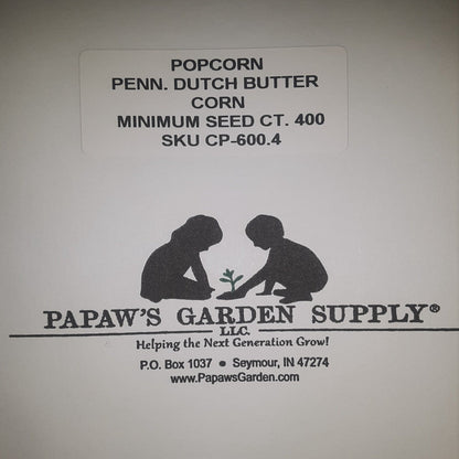 Pennsylvania Dutch Butter Popcorn Untreated Seeds