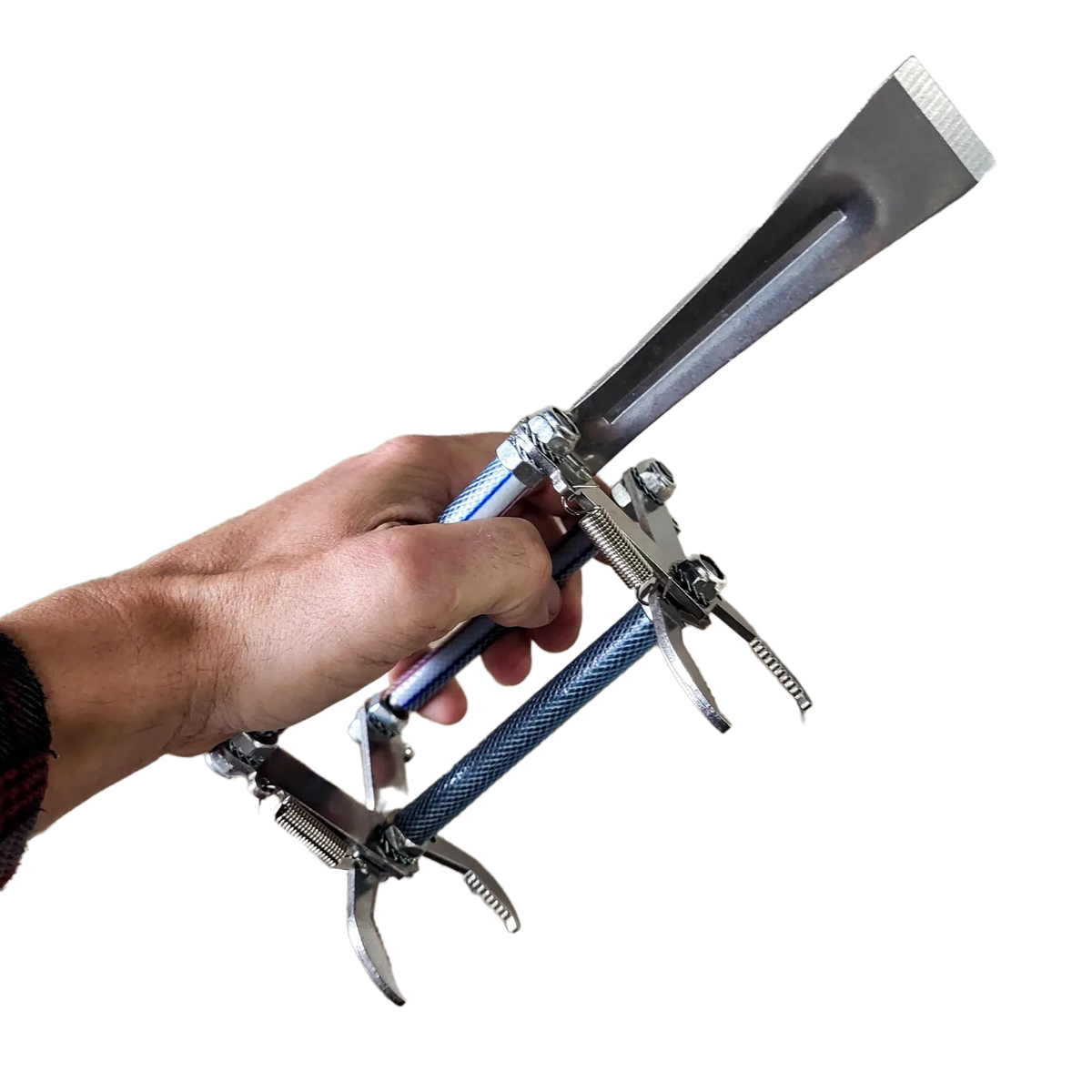 Premium Metal Frame Grip with Pry Bar Hive Tool by Foxhound Bee Company