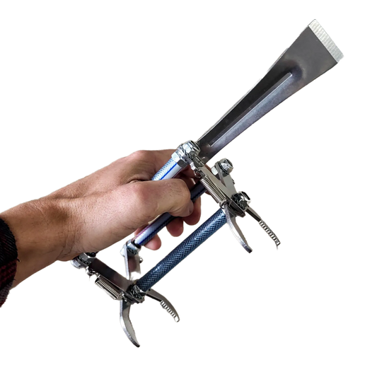 Premium Metal Frame Grip with Pry Bar Hive Tool by Foxhound Bee Company