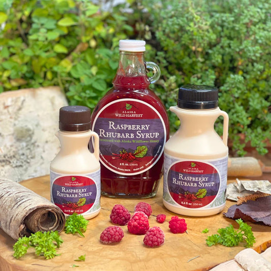 Raspberry Rhubarb Syrup from Alaska Wild Harvest