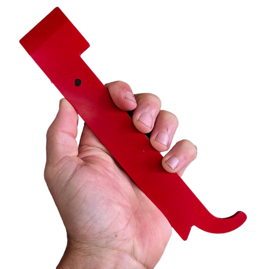Red Heavy Duty J Hook Hive Tool by Foxhound Bee Company