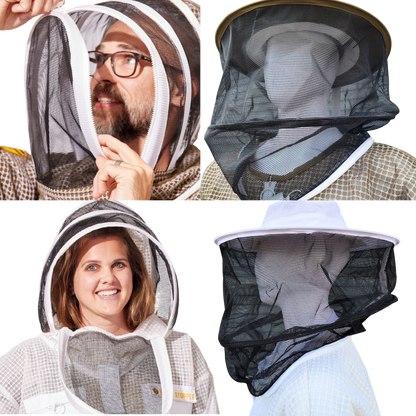 Round or Fencing Beekeeping Veil