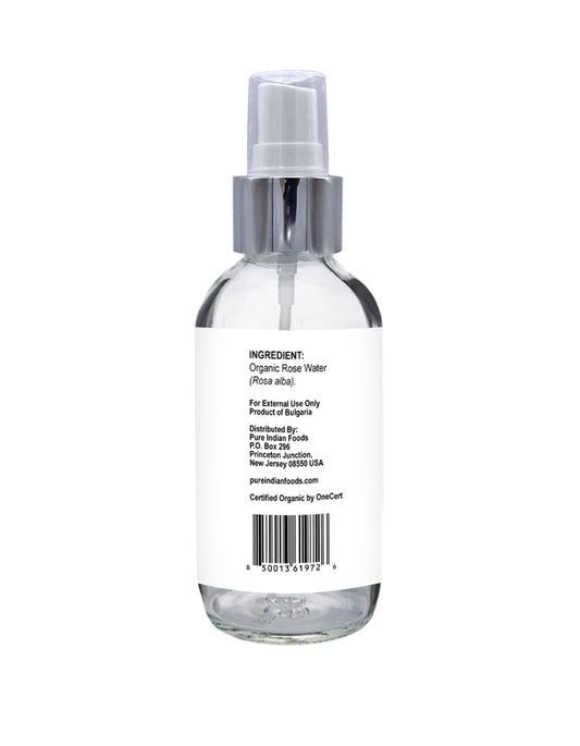 GHEEK™ Rose Water (Cosmetic), Certified Organic - 4 oz