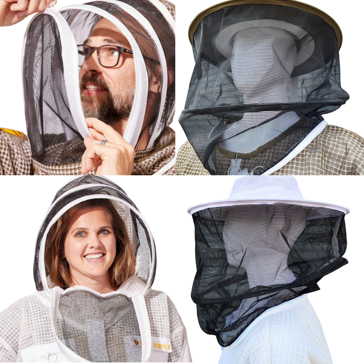 Round or Fencing Beekeeping Veil by Foxhound Bee Company