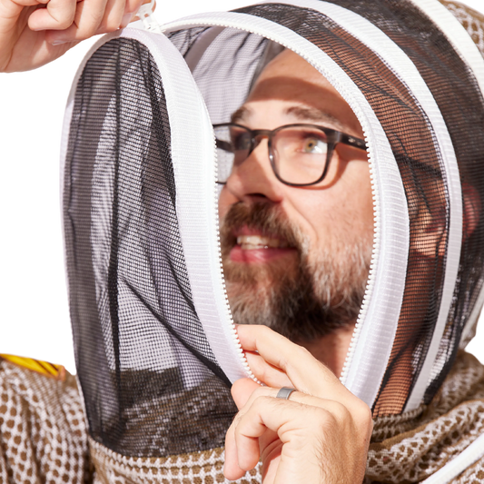 Round or Fencing Beekeeping Veil, image 2 of 16