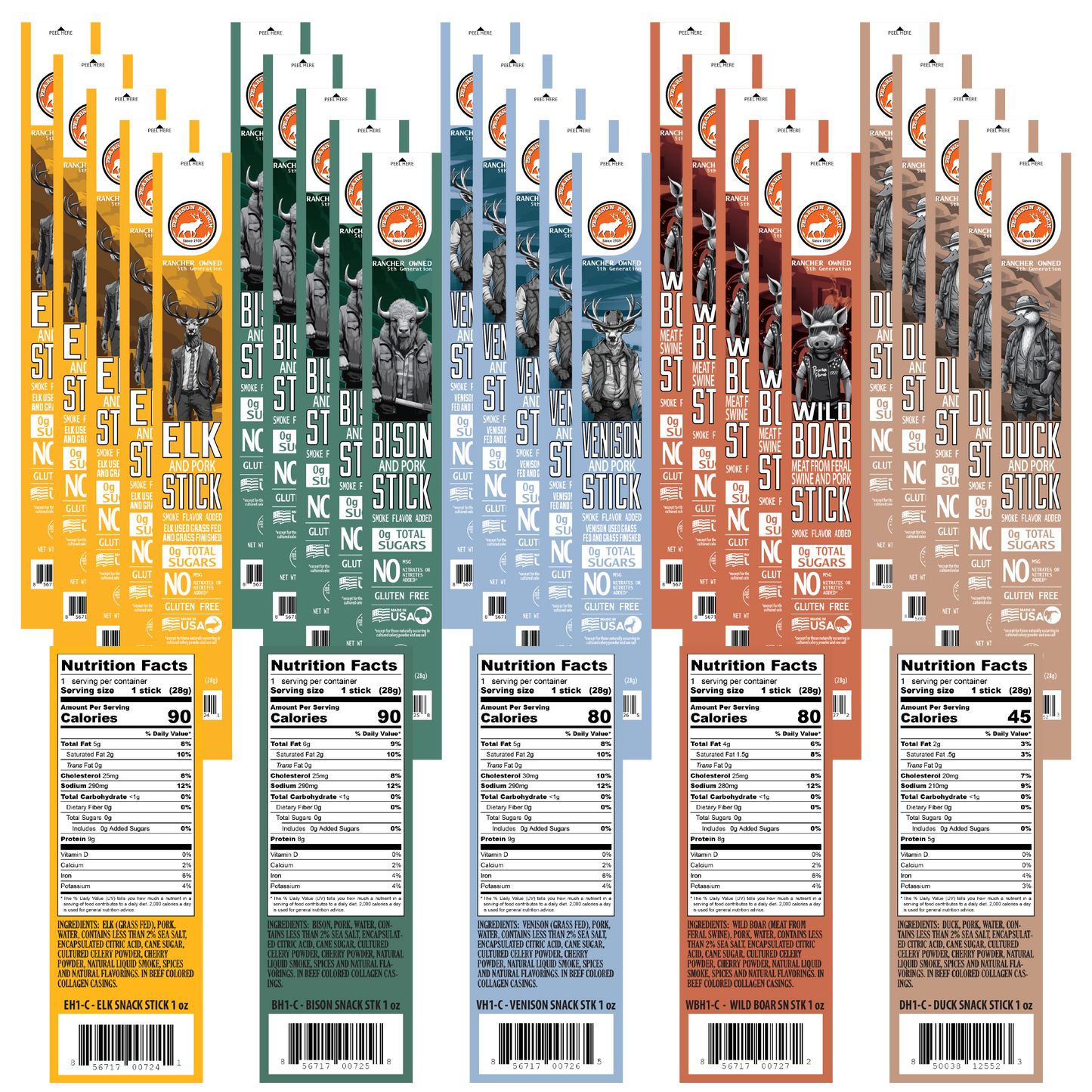 The Snack Attack - Snack Stick Variety Pack