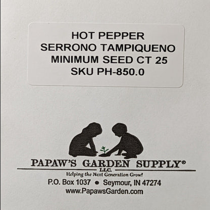 Serrono Tampiqueno Hot Pepper Seeds