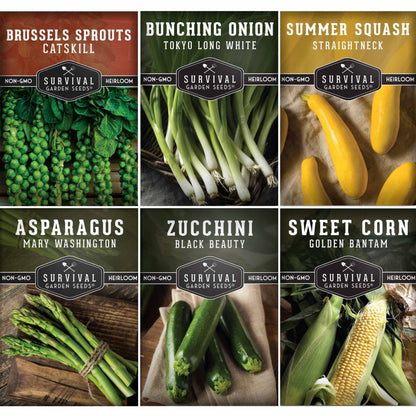 Barbecue Vegetable Seed Collection – 6 Heirloom Grilling Favorites for Summer Cookouts