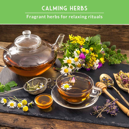 Herbal Tea Garden Seeds Kit – 5 Heirloom Medicinal Herbs for Soothing Teas, Remedies & Pollinator-Friendly Gardens